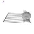 Kitchen Stainless Steel Metal Wire Dish Drainer Rack